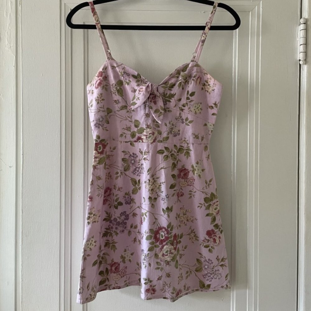 Reformation Mini Floral Dress